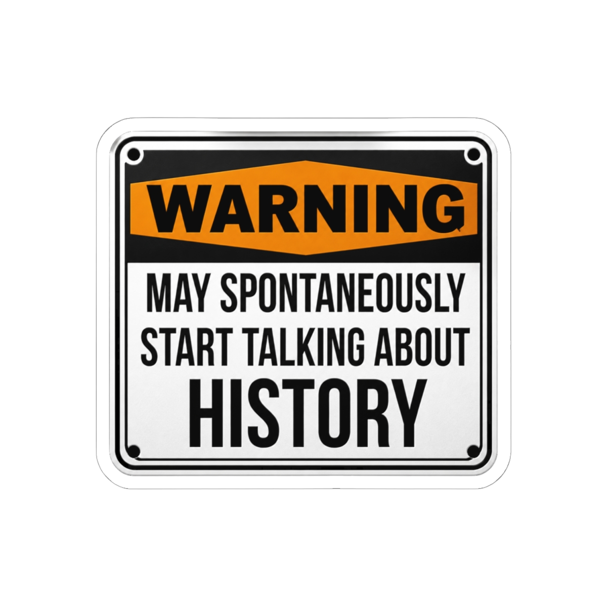 History Sticker - alternate angle 1, merchandise