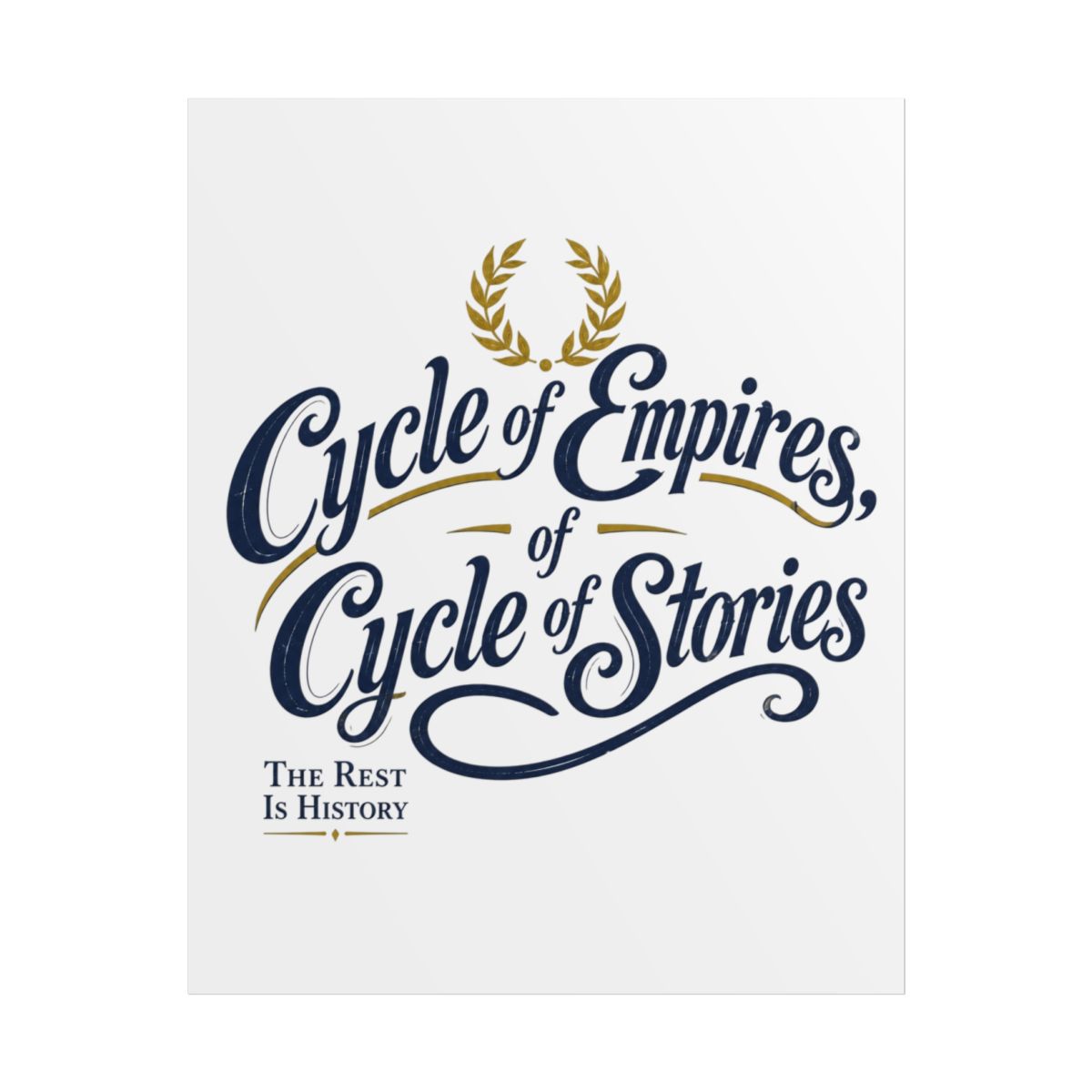 The Rest Is History "Cycle of Empires, Cycle of Stories" Poster - The Rest Is History official Posters & Wall Art merch