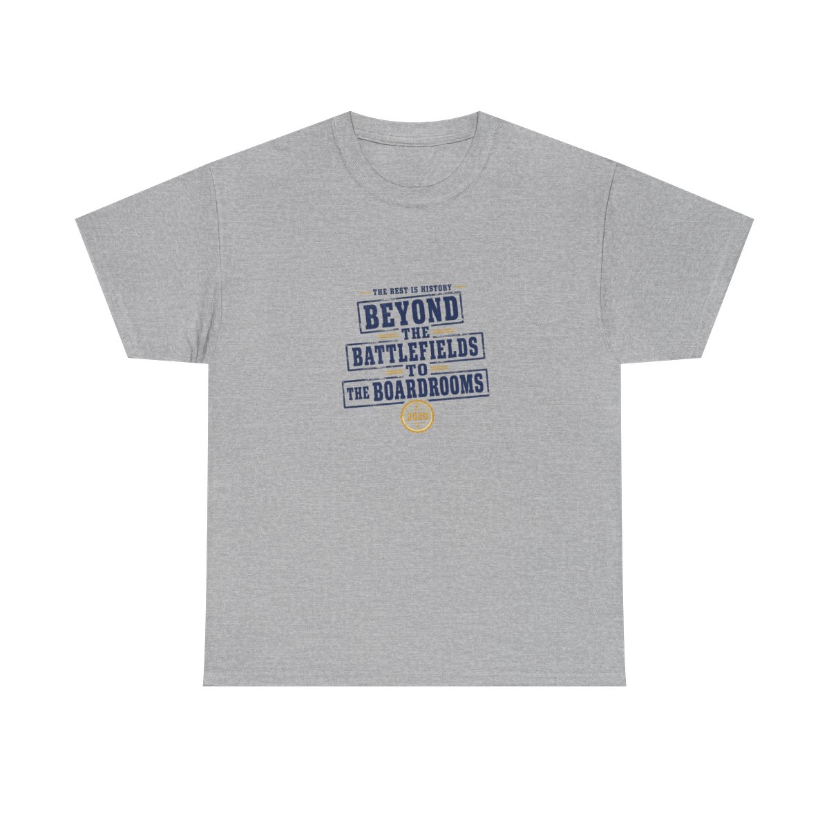 The Rest Is History "Beyond The Battlefields To The Boardrooms" Unisex Tee - alternate angle 3, merchandise