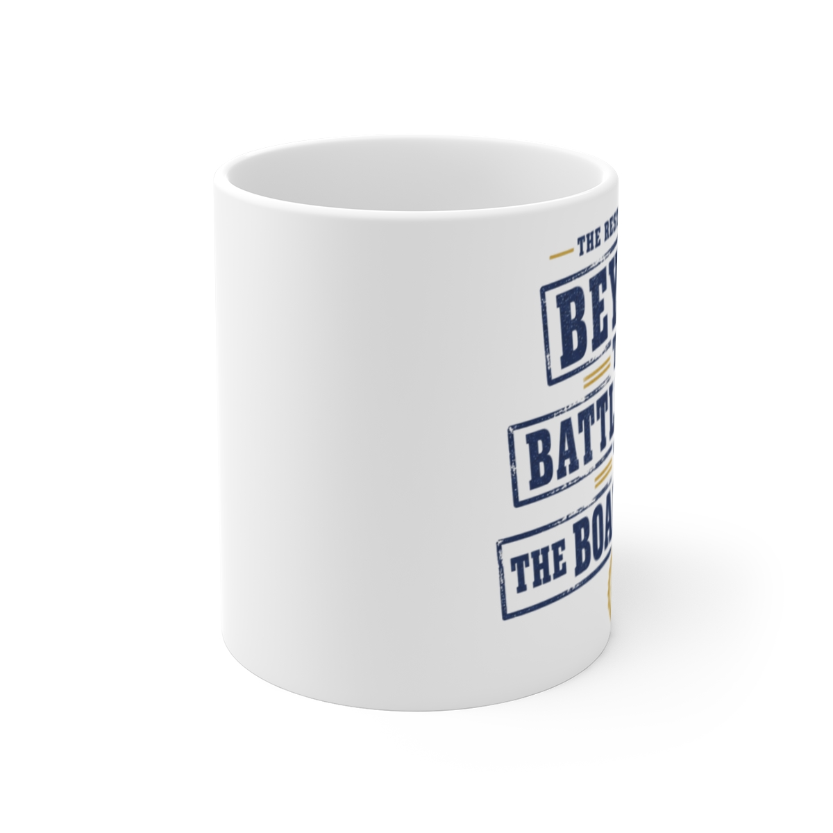 The Rest Is History "Beyond The Battlefields To The Boardrooms" White Mug - alternate angle 1, merchandise